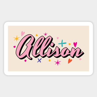 Allison name cute design Magnet